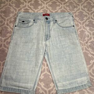 GUESS Light Blue Denim Men's Shorts size 33